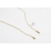 Necklace Strand String Beaded Freshwater Pearl Stone Bead Women D950
